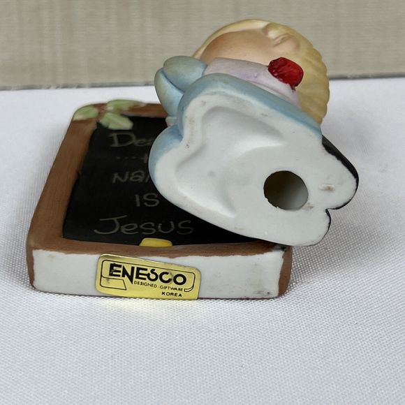 Enesco Figure Dear GOD Kids His Name Is JESUS Vintage 1982 - Picture 6 of 14